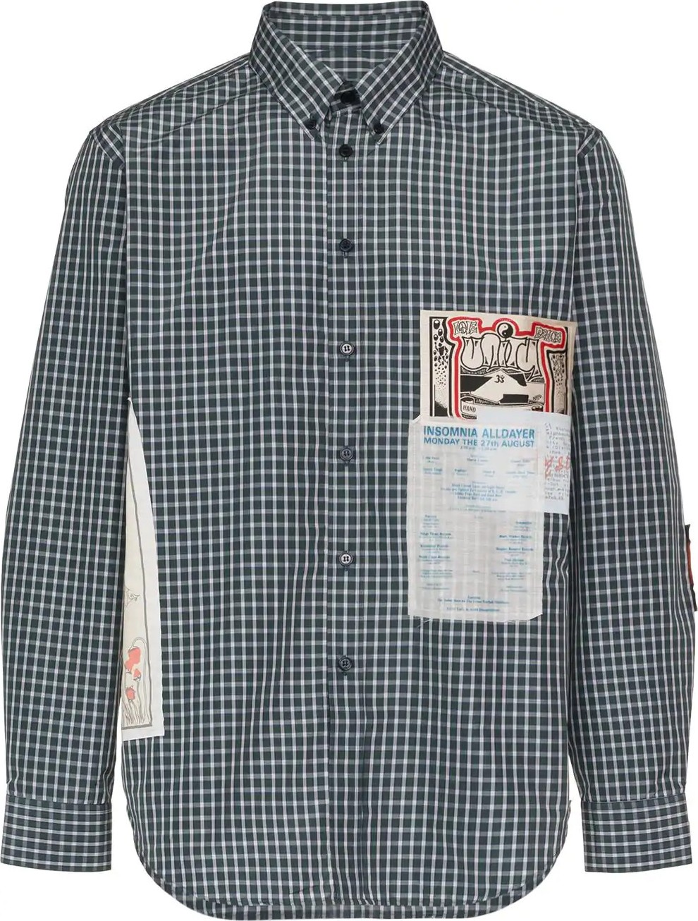 Martine Rose checked patch shirt
