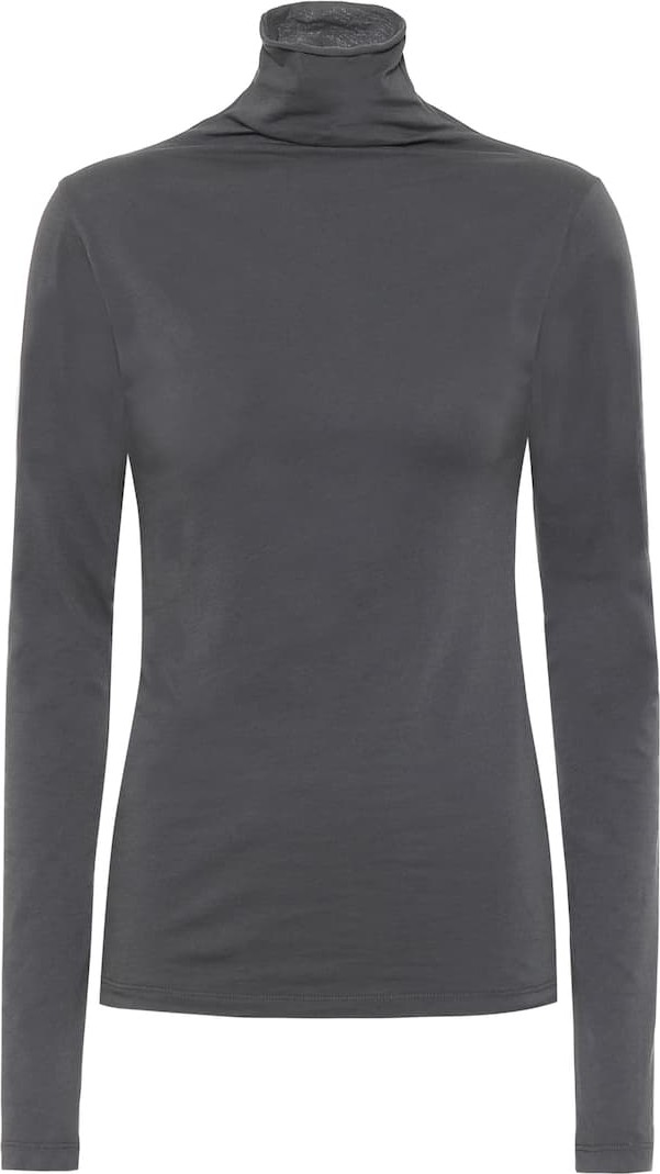 Velvet By Graham & Spencer Talisia stretch-cotton turtleneck top