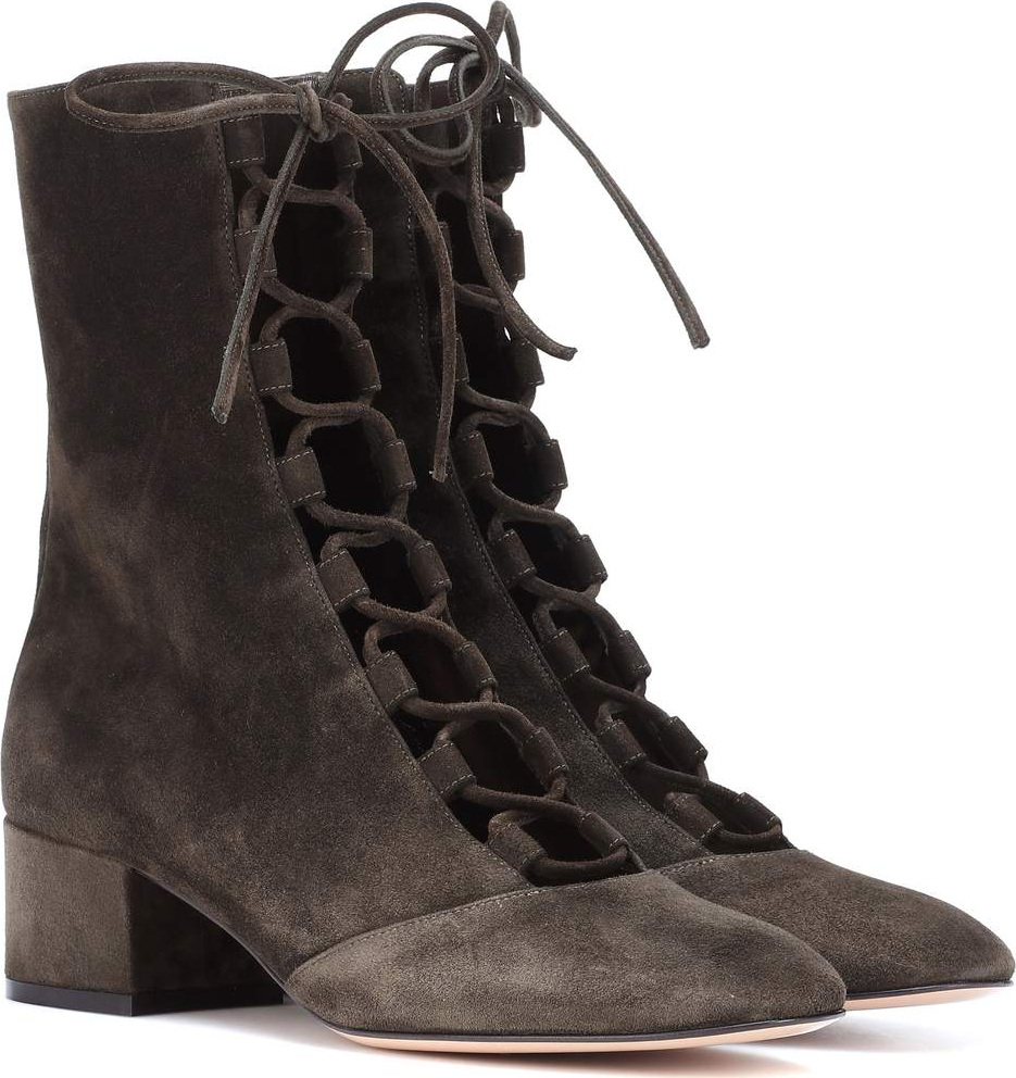 Gianvito Rossi Delia suede ankle boots