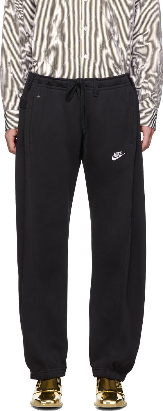 Bless SSENSE Exclusive Black Overjogging Jean Lounge Pants