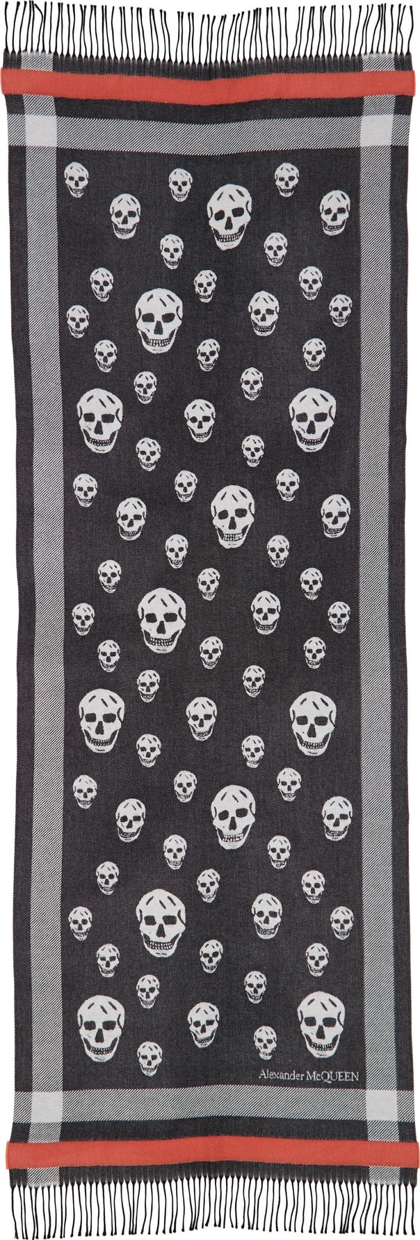 Alexander McQueen Skull Wool Jacquard Stole