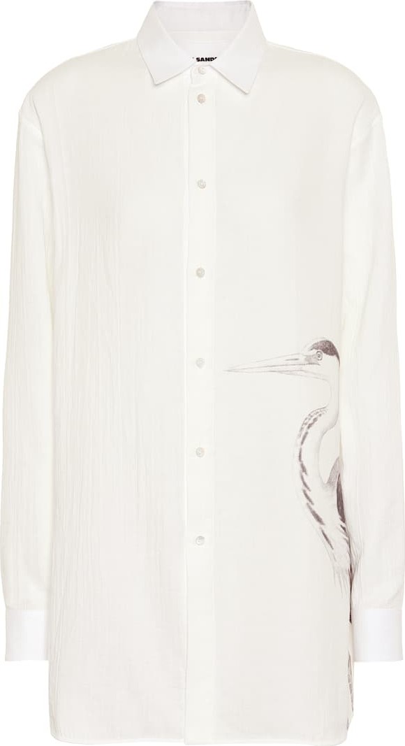 Jil Sander Heron printed cotton shirt