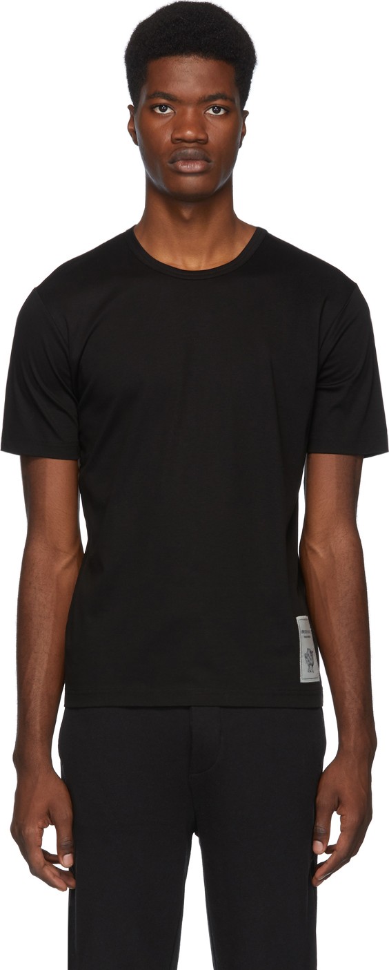 Tiger Of Sweden SSENSE Exclusive Black Mercerized T-Shirt