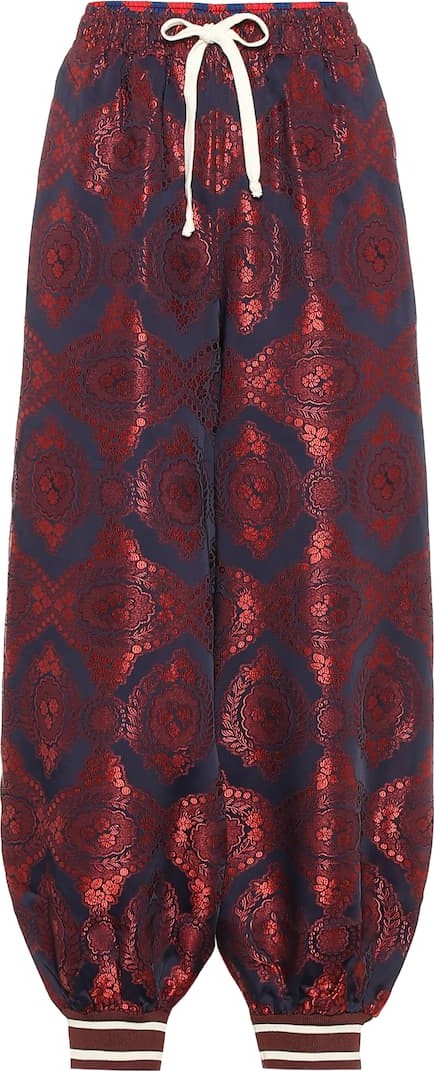 Gucci Silk-twill trackpants