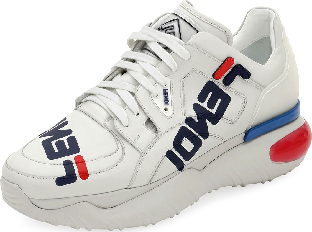 Fendi Fendi Mania Leather Sneakers