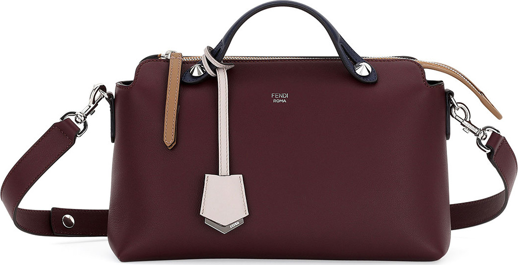 Fendi By The Way Small Colorblock Leather Satchel Bag