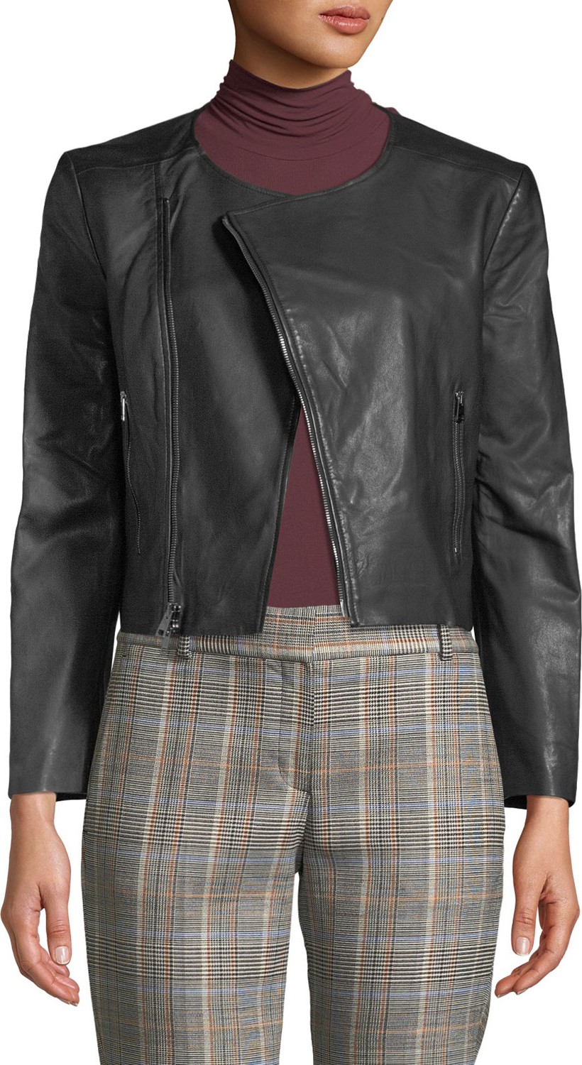 Theory Clean Leather Moto Jacket