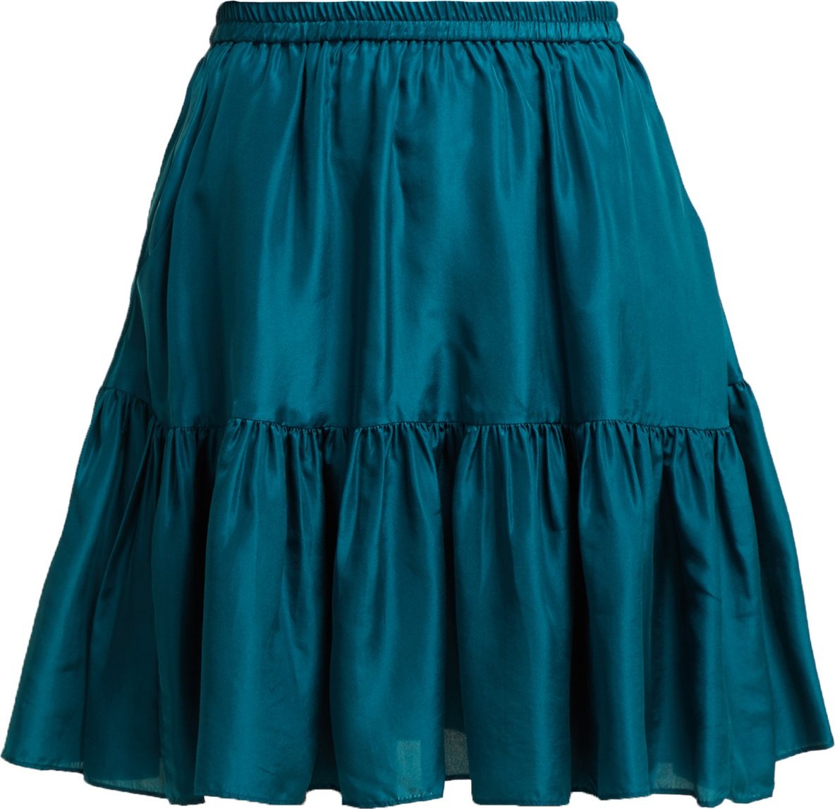 Loup Charmant Pomona ruffle-hem silk skirt