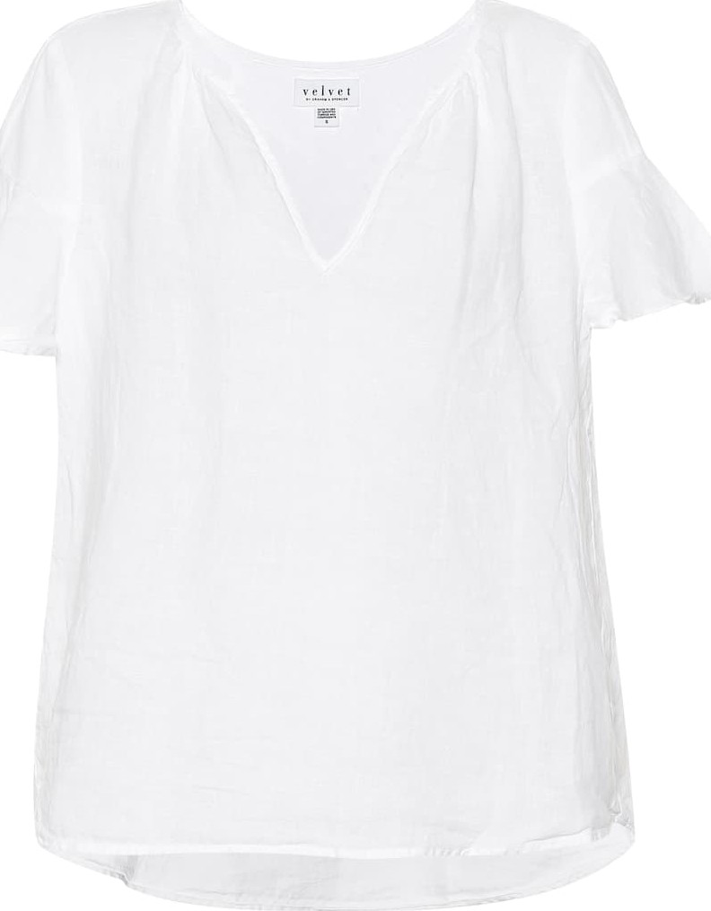 Velvet By Graham & Spencer Jennifer linen top