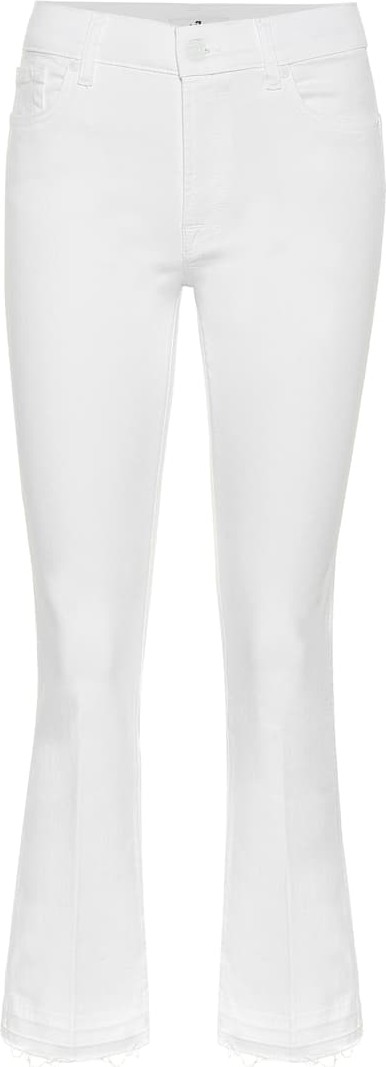 7 For All Mankind Cropped Boot mid-rise jeans