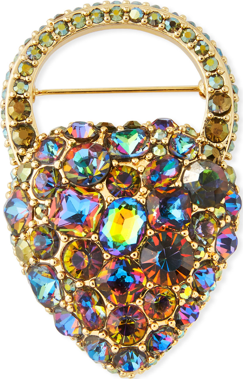 Lulu Frost Nina Rainbow Crystal Brooch