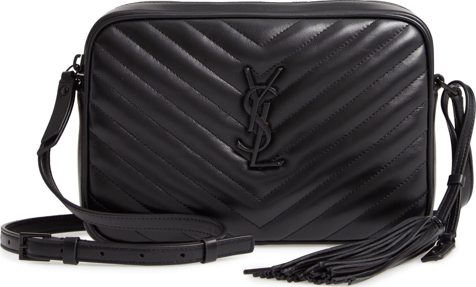 Saint Laurent Small Lou Lambskin Leather Camera Bag