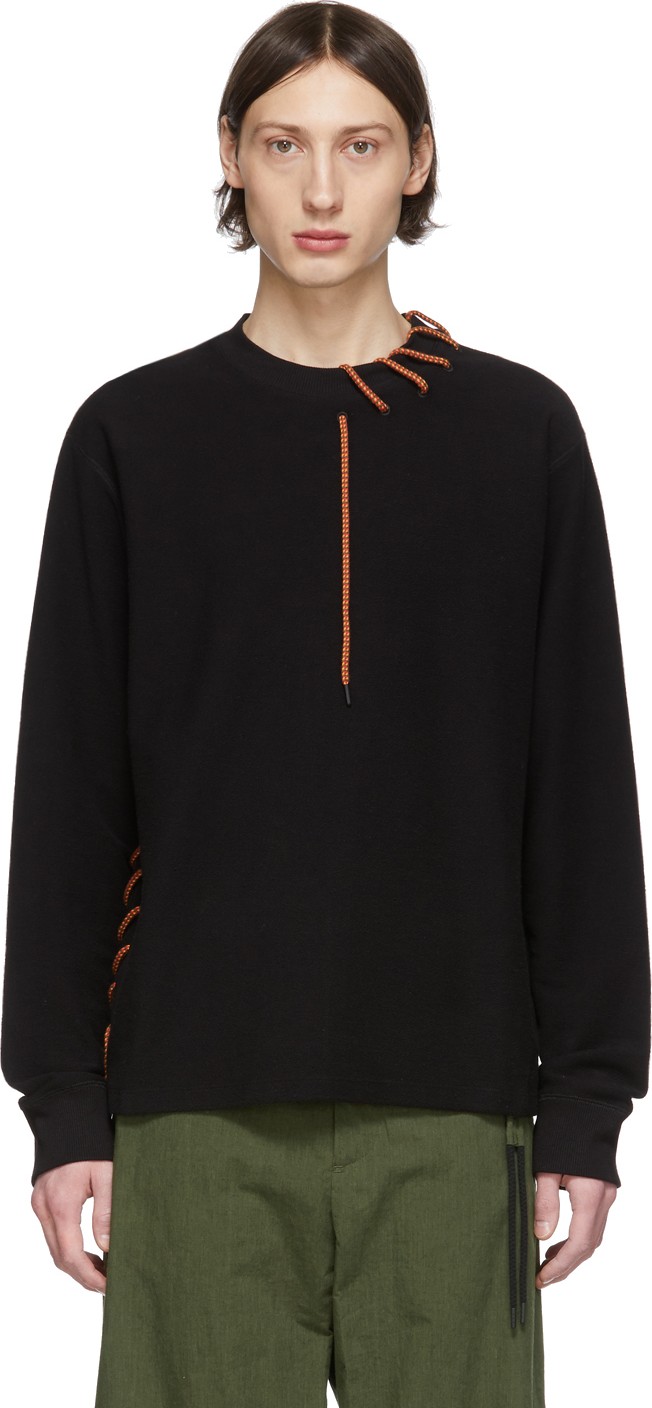 Craig Green SSENSE Exclusive Black Laced Sweatshirt