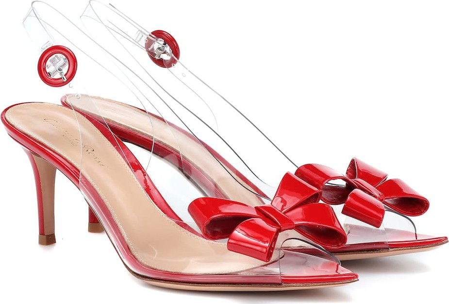 Gianvito Rossi Plexi 70 slingback sandals