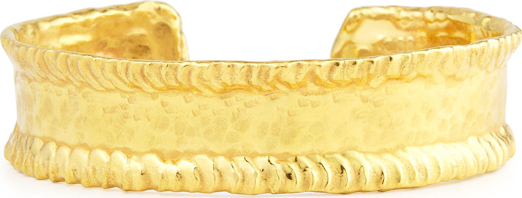 Jean Mahie 22K Yellow Gold Simple Cuff Bracelet