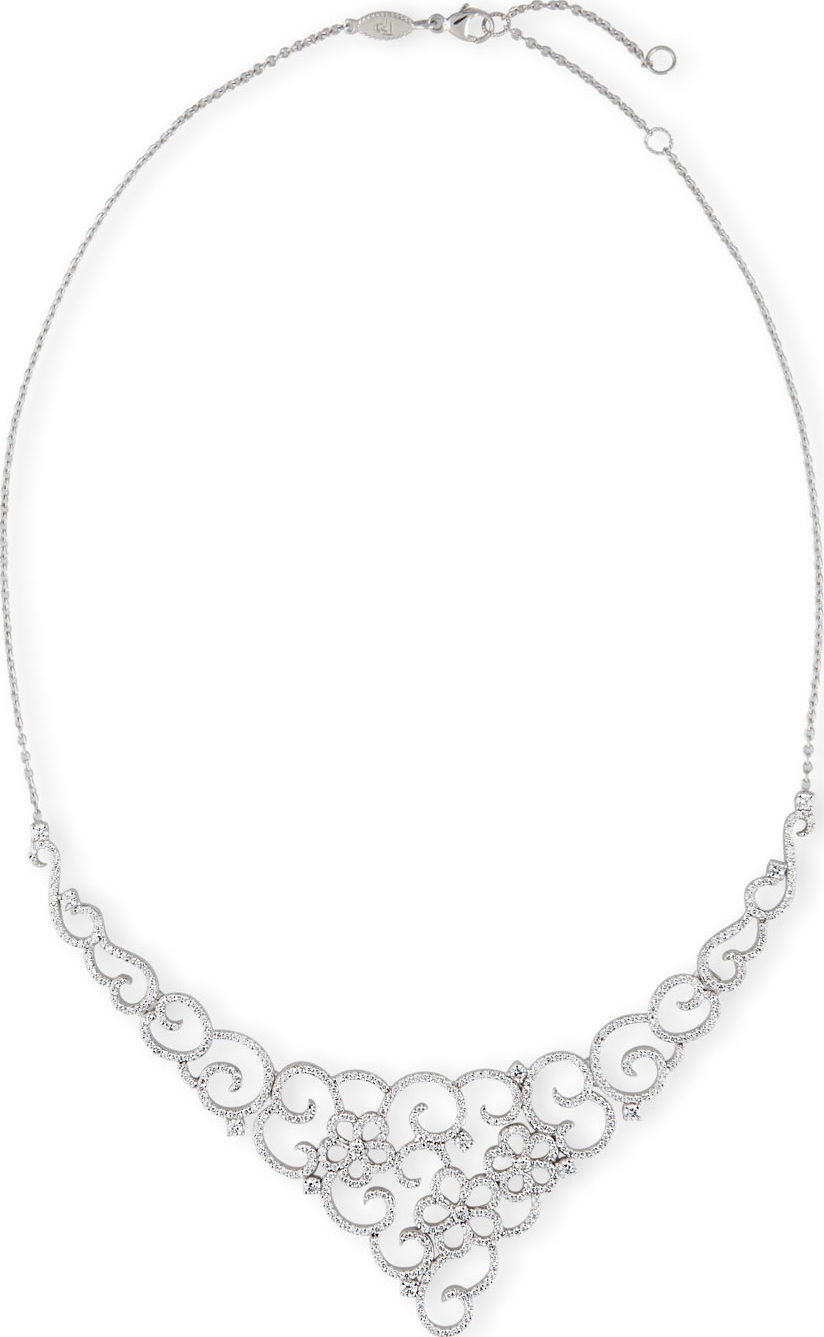 Penny Preville Garland Diamond Necklace in 18K White Gold