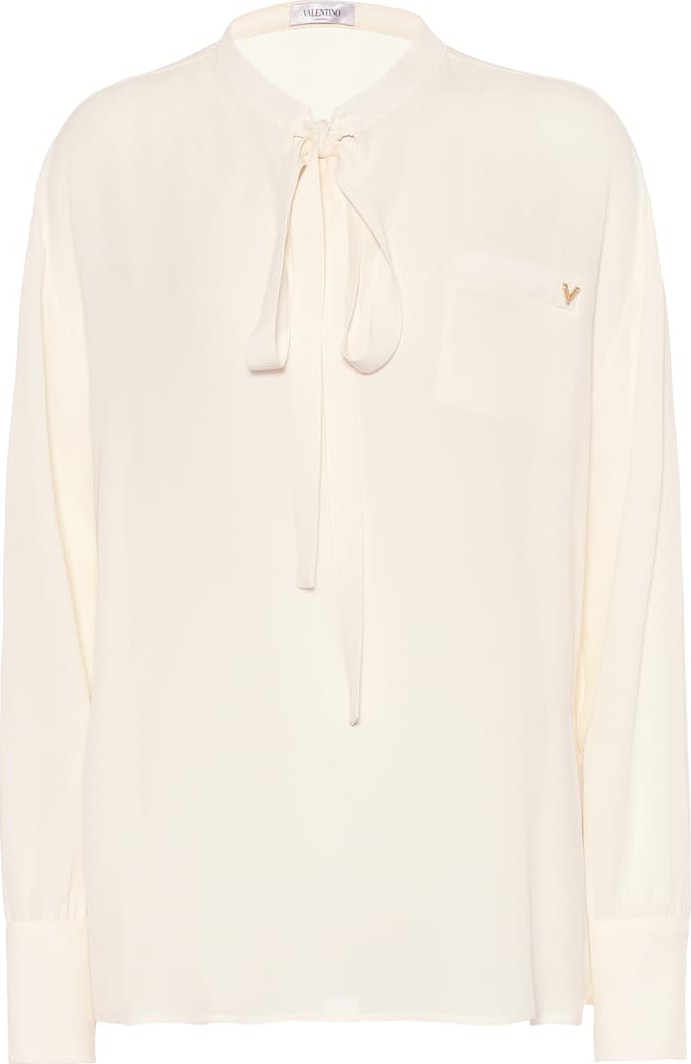 Valentino Silk-georgette shirt