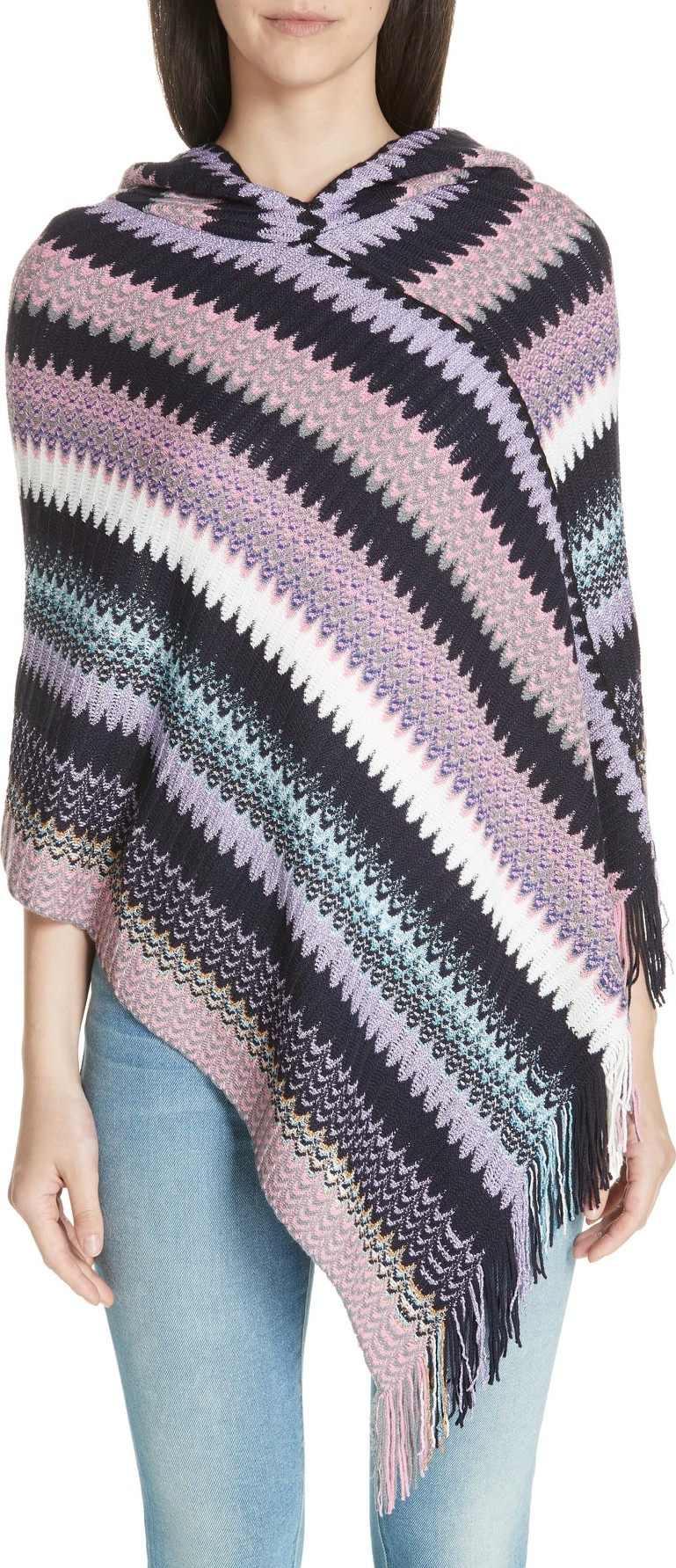 Missoni Zigzag Hooded Poncho