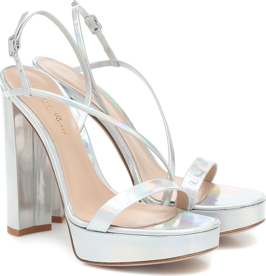 Gianvito Rossi Kimberly leather plateau sandals