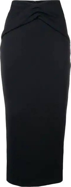 Haider Ackermann ruched detail pencil skirt