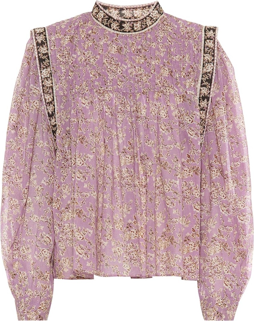 Isabel Marant Etoile Vega floral cotton top