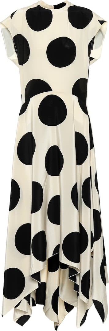 Petar Petrov Daly polka-dot silk gown