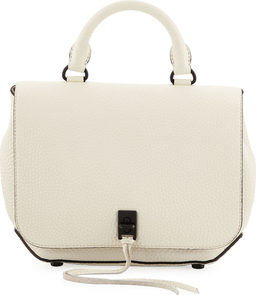 Rebecca Minkoff Darren Medium Convertible Leather Backpack, Antique White