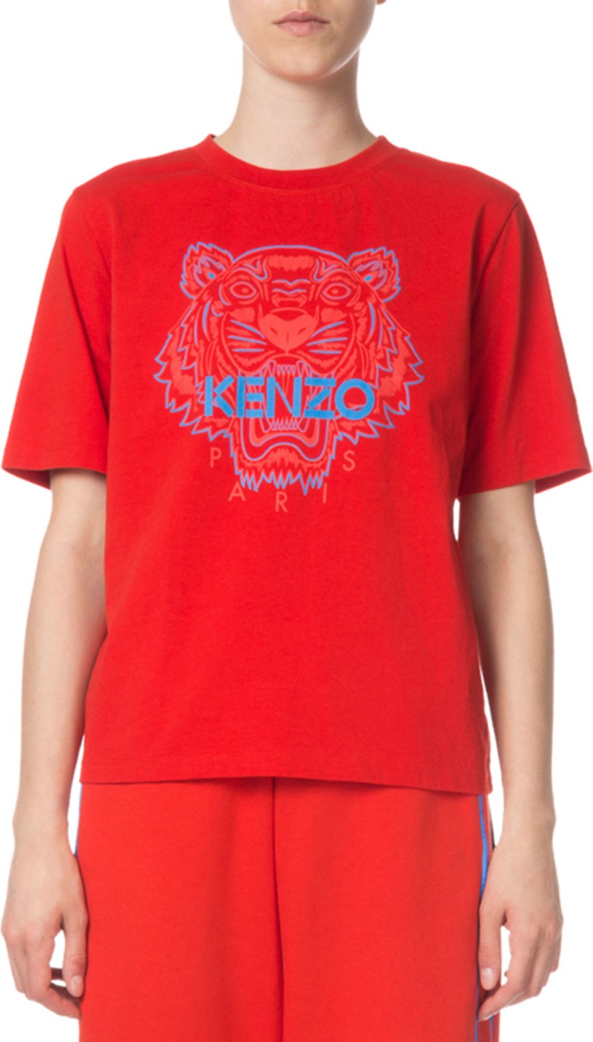 KENZO Tiger Logo Graphic Crewneck Tee