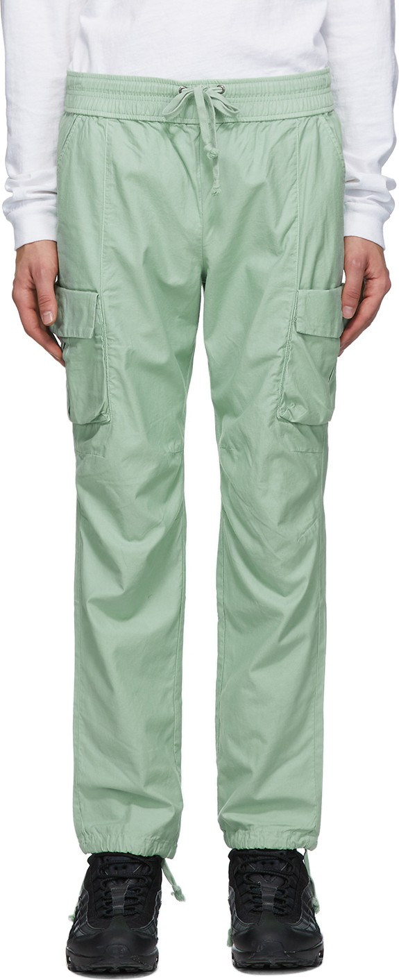 John Elliott Green Cotton Cargo Pants