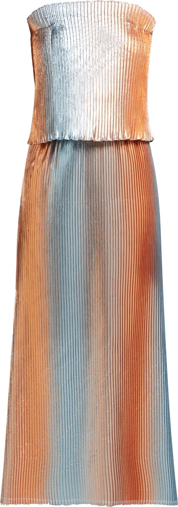 Carl Kapp Prism pleated lamé gown