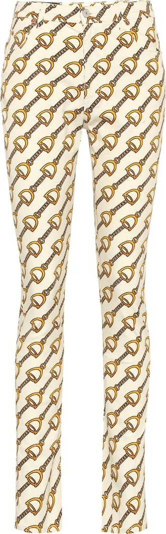 Gucci Printed skinny jeans