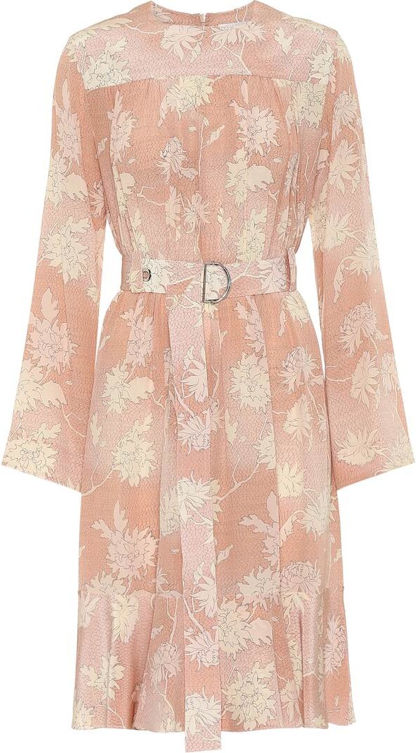 Chloe Floral silk-satin dress