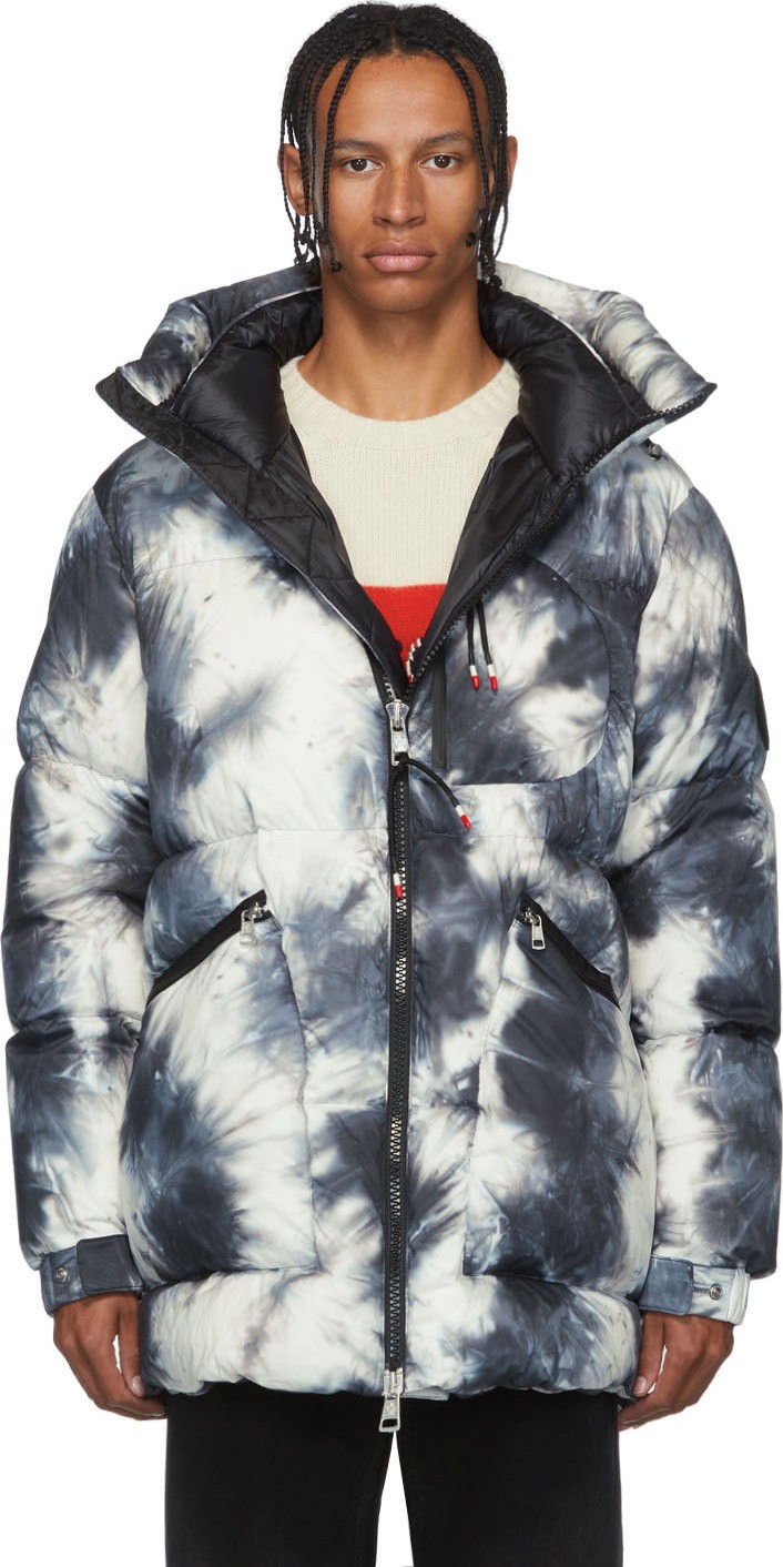 Moncler Genius 2 Moncler 1952 White & Black Down Joele Parka