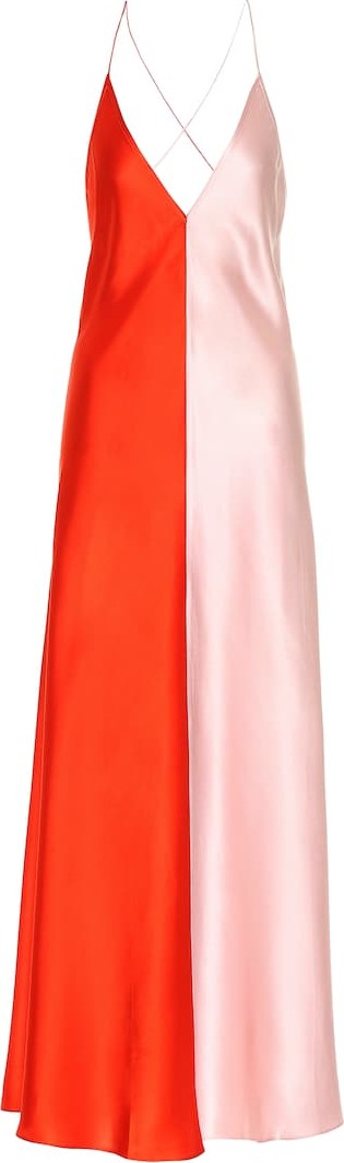 Lee Mathews Silk maxi dress