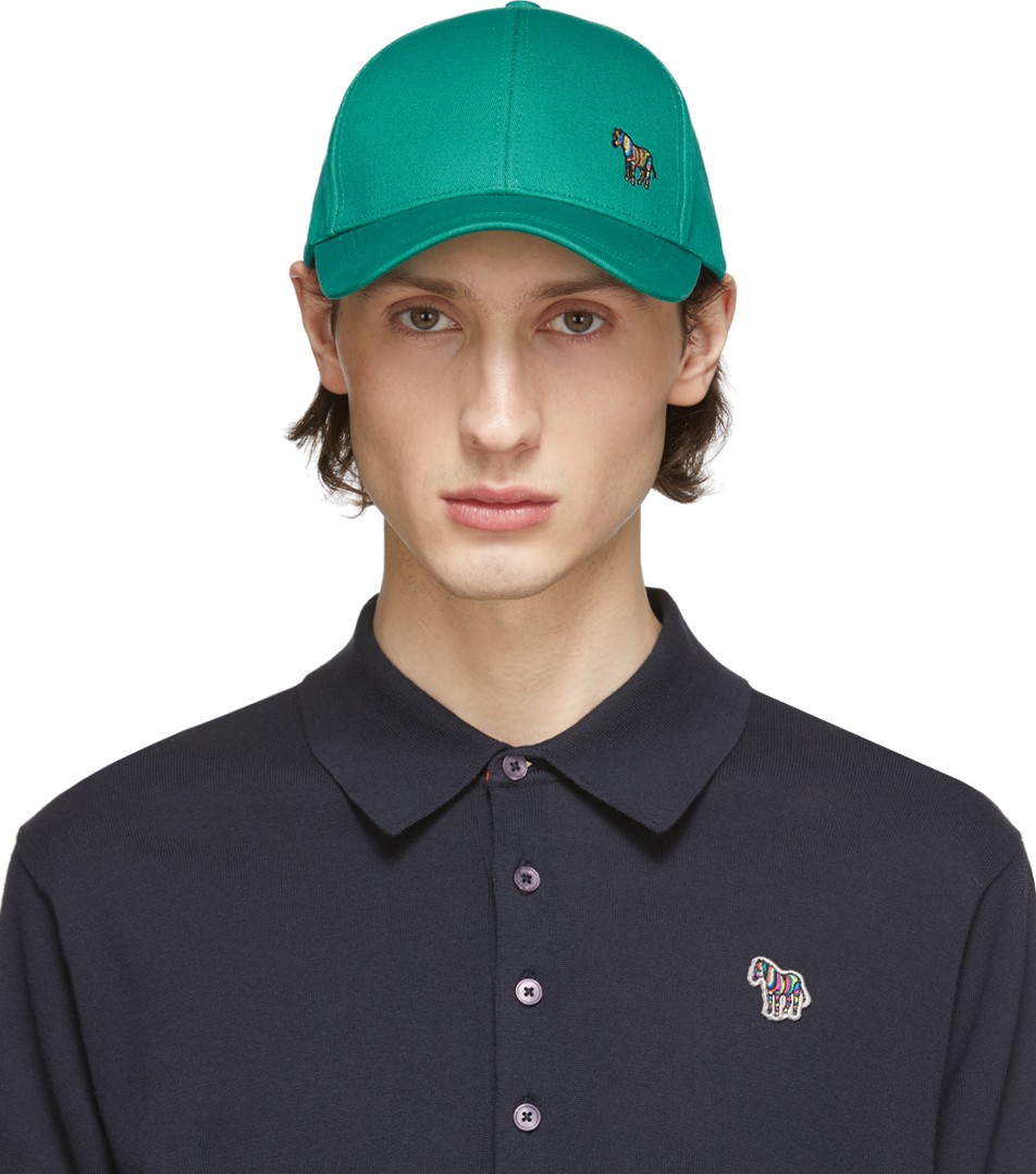 Ps By Paul Smith Green Zebra Cap