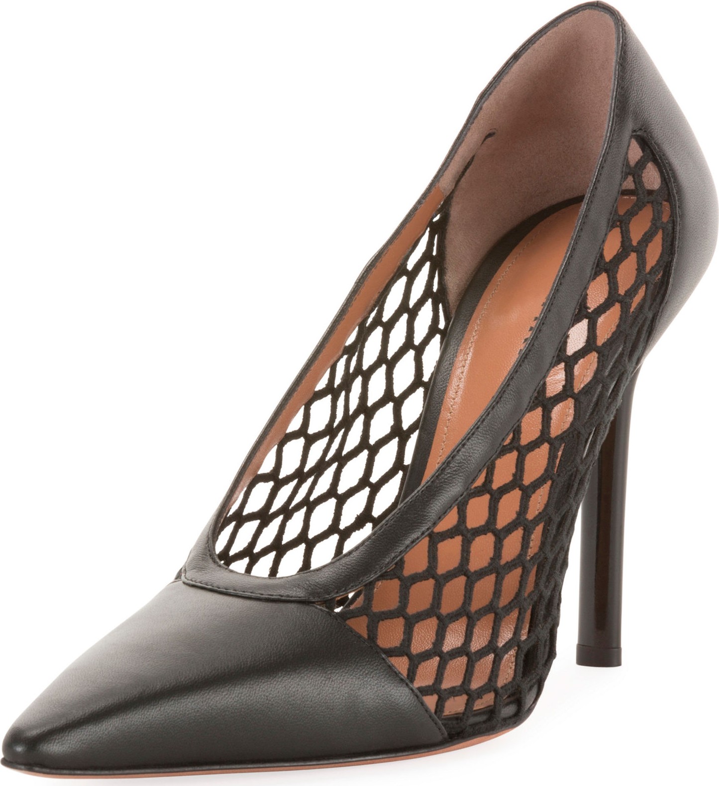 Altuzarra Peppino Fishnet Pointed Pumps