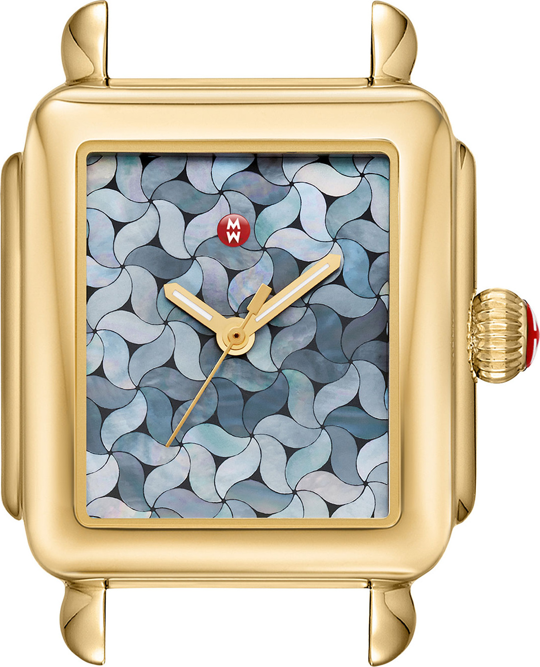 MICHELE 18k Gold Deco Mosaic Watch Head