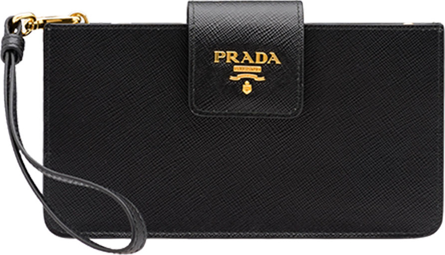 Prada iPhone® Case Wallet On Chain