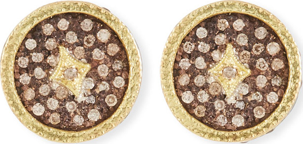 Armenta Old World Diamond Pave Stud Earrings