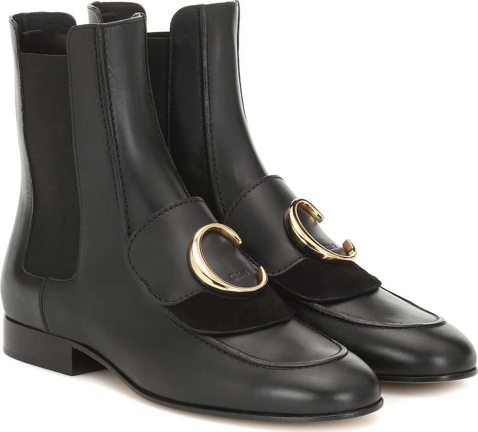 Chloe Chloé C leather ankle boots