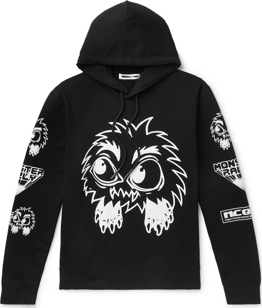 McQ - Alexander McQueen Monster Rally Printed Loopback Cotton-Jersey Hoodie