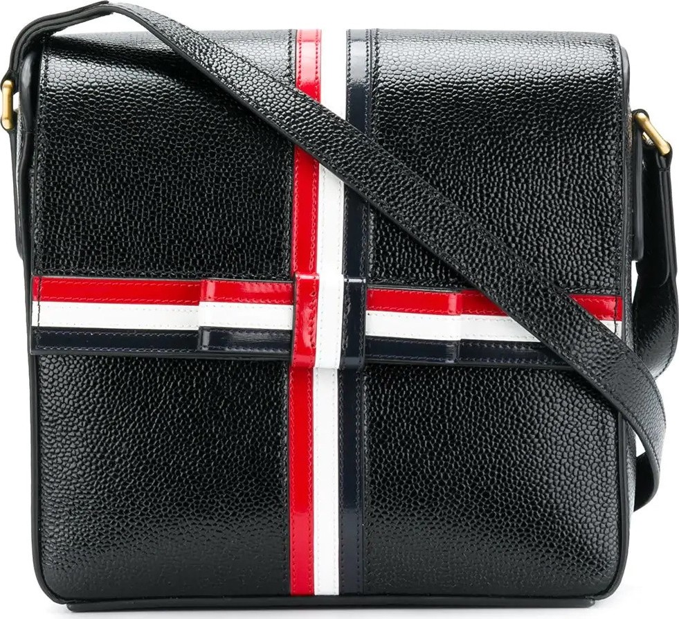 Thom Browne Square Gift Box Leather Bag