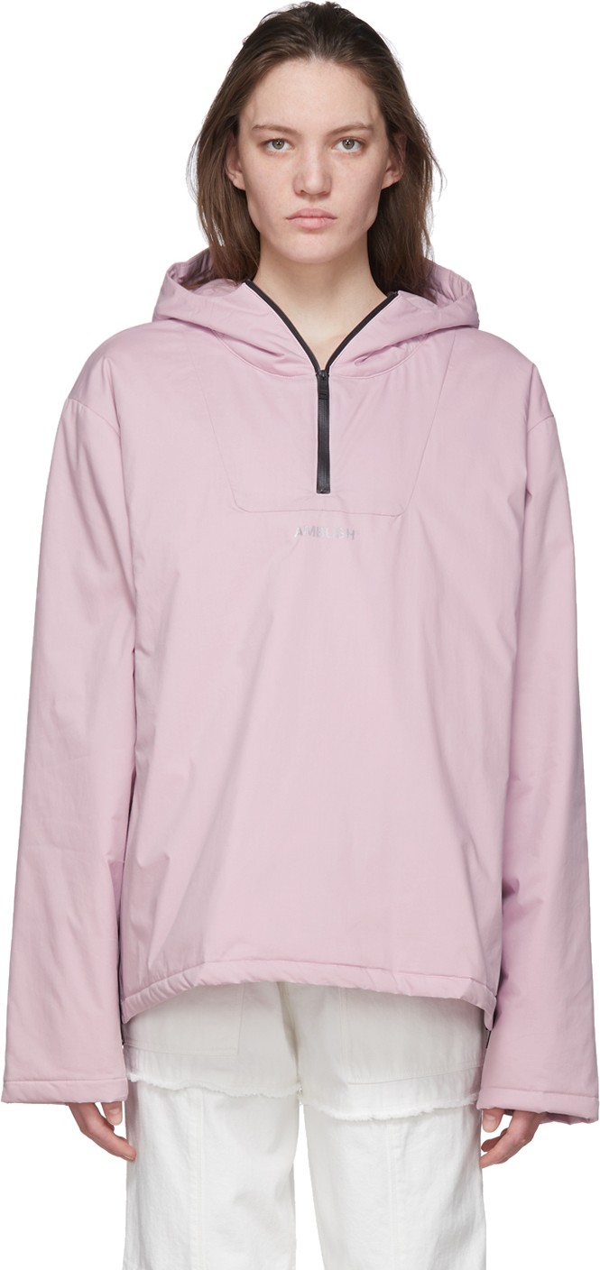 Ambush Pink Padded Anorak Jacket