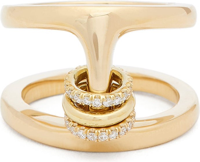 Spinelli Kilcollin Phantom diamond & 18kt gold ring
