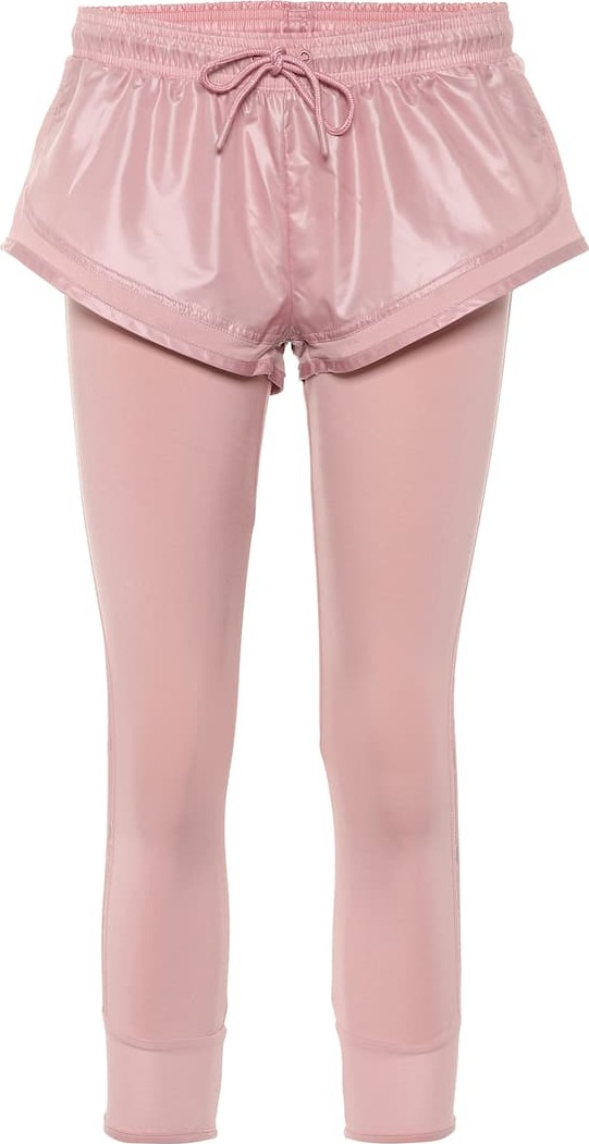 Adidas By Stella McCartney Essentials shorts over tights