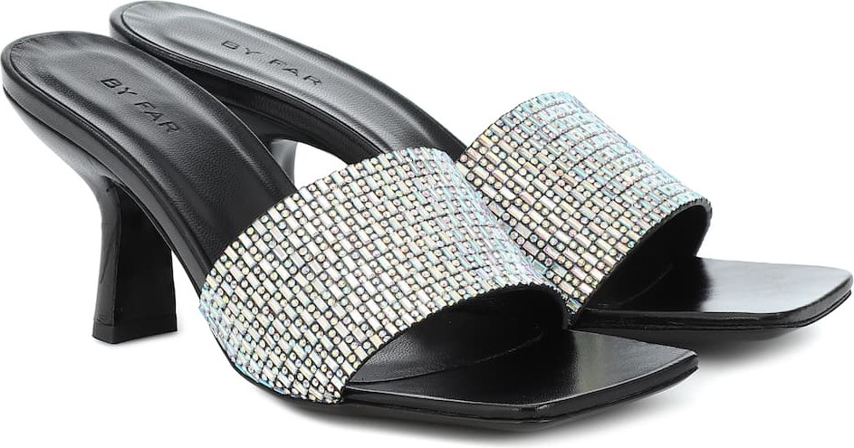 By Far Dylan embellished leather sandals