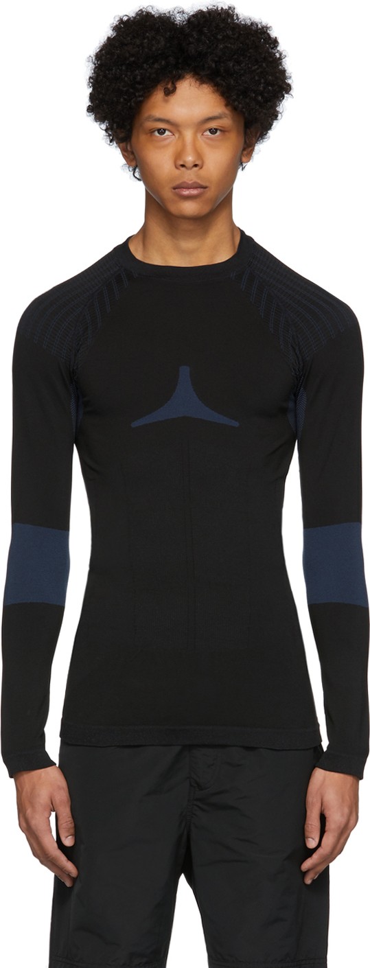 Givenchy Black & Blue Athletic Sweater