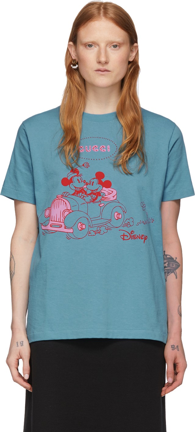 Gucci Blue Disney Edition Mickey Mouse T-Shirt