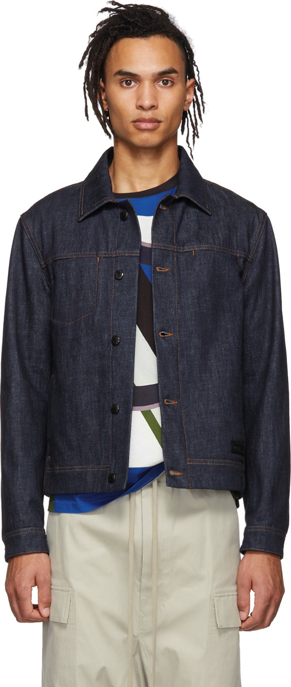 Moncler Genius 5 Moncler Craig Green Indigo Denim Rock Jacket