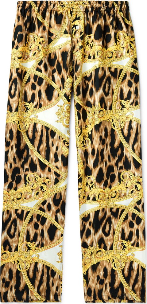 Versace Printed Silk Pyjama Trousers